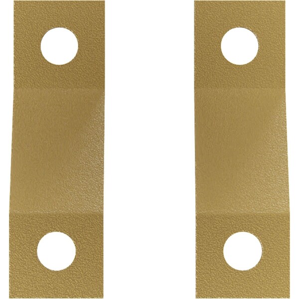 Ekena Millwork Premium Z-Brackets for Barn Door Track (set of 2), Jacob's Gold GB6001TZJG - main